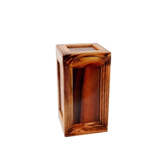 Urnas de madera para cenizas humanas, funeral de madera personalizado, acabado artesanal, caja de memoria amorosa grande de 11x7 pulgadas - Product Image 2