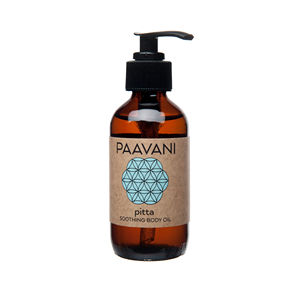 Huile corporelle Pitta rafraîchissante, huile ayurvédique Abhyanga pour peaux sensibles, pour massage - Product Image 1