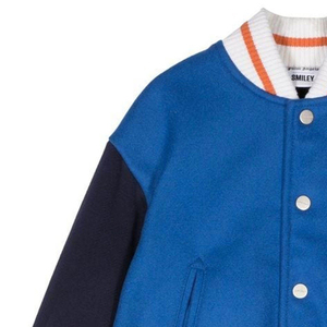 แจ็คเก็ต Letterman Winter Varsity สำหรับผู้ชาย ผ้าแคนวาสกันน้ำ ด้านหน้าแบบกำหนดเองได้ หลายสี  แบบซักเทคนิคพิเศษ  มีจำหน่ายสำหรับขายส่ง - Product Image 3