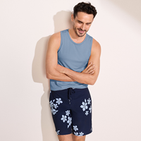 Vente en gros de maillots de bain pour hommes personnalisés, séchage rapide, imperméables, écologiques, en Spandex satiné, style boxer, pour sources chaudes et surf
