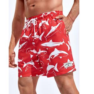 Pantalones cortos de playa de verano para hombre de la mejor calidad, estampado informal de poliéster, cierre con cordón, tejido de punto, cintura media, pantalones cortos con bolsillos - Product Image 4