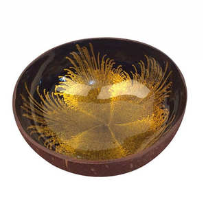 Bols en coque de noix de coco naturelle, finition laquée, faits à la main, écologiques, vaisselle bohème pour fêtes, échantillon gratuit, exportation du Vietnam - Product Image 6