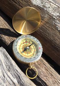 Boussole nautique en laiton rustique, chercheur de direction maritime, décoration de navigation côtière, objet de collection - Product Image 4