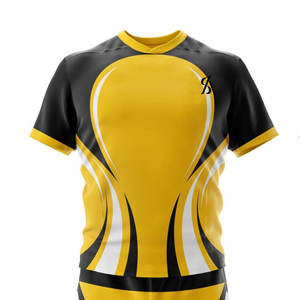 Fabricación de fábrica Diseño único Uniforme de rugby Logotipo personalizado Impreso Uniforme de rugby de secado rápido - Product Image 4