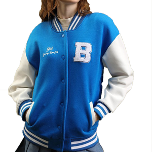 Blousons universitaires personnalisés pour hommes, style urbain, à capuche, imperméables, réversibles, avec manches de baseball, chauds pour l'hiver, style Letterman - Product Image 3