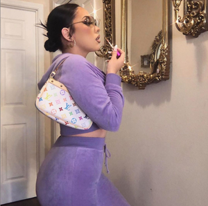 Gran oferta, Conjunto personalizado de dos piezas, chándal para mujer, Sudadera corta con cremallera, chándal para correr, conjuntos de 2 piezas de terciopelo, chándal - Product Image 4