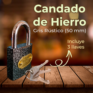 Lucchetto Rinforzato con Gancio Corto da 50mm, Dispositivo di Sicurezza in Acciaio con Chiave - Product Image 5