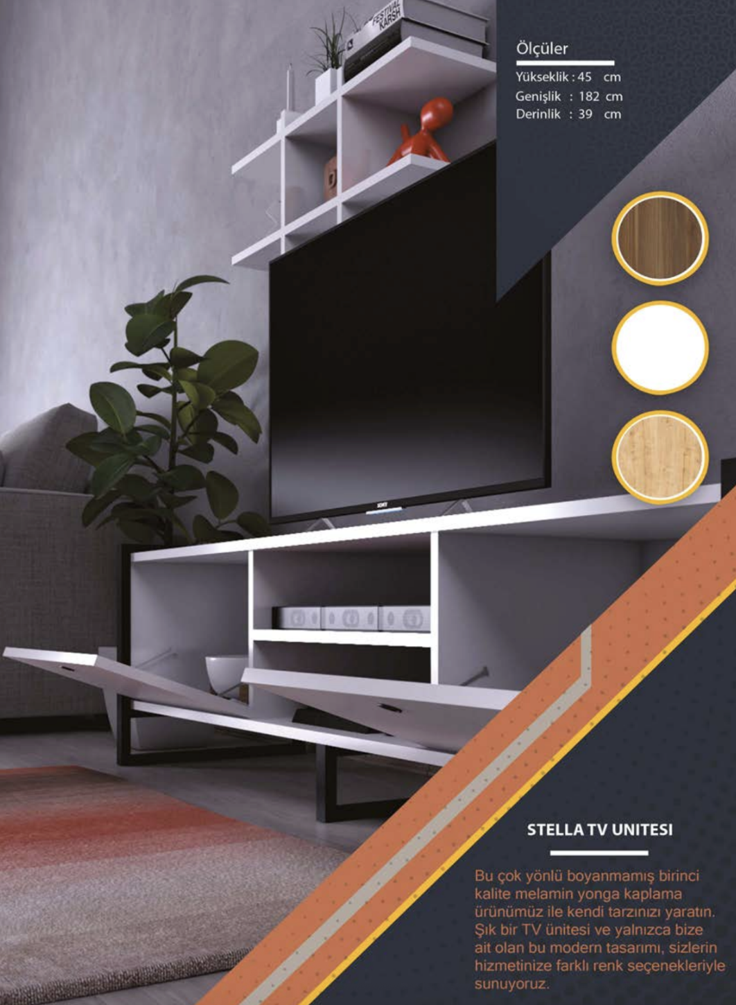 Blanc, Chêne saphir, Noyer