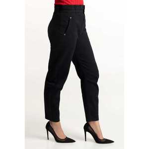 Jeans Negros de Mezclilla 224-221-015 con Diseño Sencillo y Decoración de Botones - Product Image 1