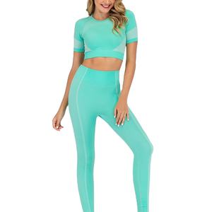 Ropa Deportiva Femenina de la Mejor Calidad, Top de Yoga de Poliéster y Spandex y Leggings de Cintura Alta, Transpirable, Personalizable OEM, Ropa de Gimnasio 2026 - Product Image 1
