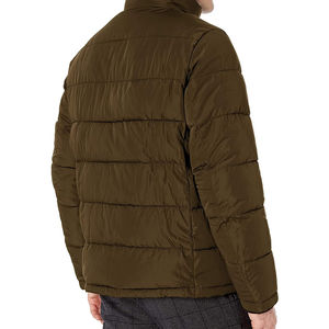 Logo personnalisé OEM veste d'hiver pour hommes High Street Varsity séchage rapide respirant décontracté bouffant avec col à capuche poche en fourrure - Product Image 3