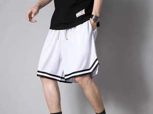 กางเกงขาสั้นเล่นกีฬาสำหรับผู้ชายกางเกงว่ายน้ำทำจากโพลีเอสเตอร์100% กางเกงชายหาดขาสั้นตาข่ายแบบทึบสำหรับวิ่งและว่ายน้ำโลโก้ออกแบบได้ตามต้องการฤดูร้อน - Product Image 5