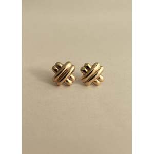 Vintage Bold Knot <b>Fine</b> <b>Stud</b> <b>Earrings</b> - Product Image 1
