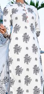 Nuevo Conjunto de Kurta, Palazzos y Dupatta de Algodón Puro, Corte Recto, Estilo A-Line, para Fiestas, Diseño de Diseñador, Más Vendido, Precio al por Mayor - Product Image 2