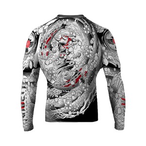 เสื้อ Rash Guard สำหรับผู้ชายและผู้หญิงเสื้อแขนสั้น & ยาวย้อมสีแบบสั่งทำ - Product Image 3