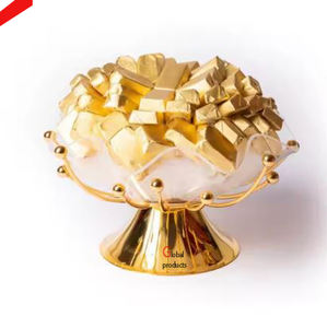 2025 nouveau look beau bol de service à chocolat en aluminium en métal pour restaurant et bar d'hôtel - Product Image 5