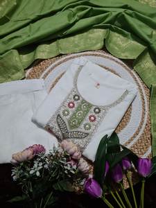 Ropa india de calidad de exportación paquistaní Salwar Kameez Conjunto de Kurta de algodón de viscosa pesada de diseñador de alta calidad con Dupatta impreso - Product Image 4