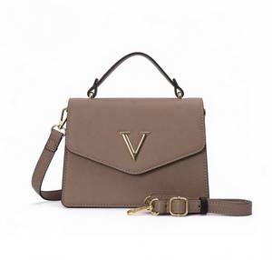 Borsa a Tracolla e Borsetta in PU per Donne con Motivo Lichee e Decorazione a Lettere, Due Cinghie, Fodera in Poliestere - Product Image 6