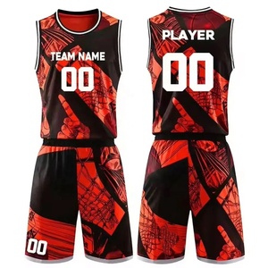 Uniforme de basket-ball de qualité supérieure grande taille vêtements de sport imprimés d'été ensemble de maillots de basket-ball pour adultes personnalisés pour hommes - Product Image 3
