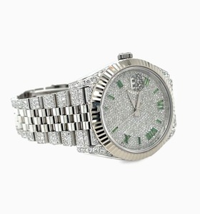 Haute Sur Demande Nouvelle Mode De Luxe Diamant Naturel Clouté Glacé Quartz 41 mm Montres pour Hommes Disponibles au Meilleur Prix - Product Image 5