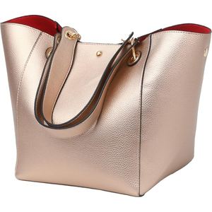 <b>Real</b> Cowhide <b>Leather</b> Women's Elegant Tote <b>Handbag</b> With Spacious Interior Designed For Office Commute And Daily Essentials - Product Image 4