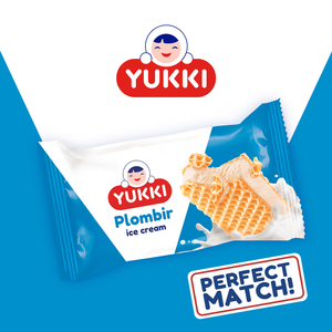 YUKKI Vanilla Plombir dans des gaufrettes 80g, Vente en gros auprès du fabricant - Product Image 2