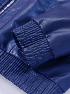 Chaqueta de Cuero Genuino para Hombre, Cuello Alto, Reversible, Transpirable, Resistente al Viento, Invierno, Mangas Largas, Estilo Urbano, Profesional - Product Image 5