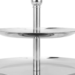 OEM Customized Classic Two-Tier <b>Cake</b> Pedestal Round Metal/Steel <b>Wedding</b> Decorative Centerpiece for Birthday <b>Cake</b> Presentation - Product Image 3