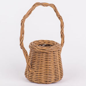 Decoración del Hogar, Organizador de Cocina, Precio al por Mayor, Juego de 2 Cestas de Almacenamiento Decorativas Hechas a Mano, Elegantes y Naturales de Ratán - Product Image 3