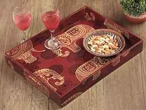 Tablero MDF con estampado de esmalte de tendencia, bandeja para servir, mango, forma rectangular, diseño moderno, respetuoso con el medio ambiente, Apto para lavavajillas, plato para uso en fiestas - Product Image 6