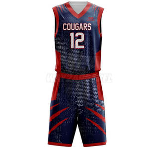 Uniforme de basket-ball cousu avec logo, vêtements d'uniforme de basket-ball par sublimation, haute qualité 2025 - Product Image 2