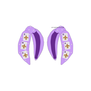 Serre-tête festif brodé à la main avec perles et nœuds, accessoire de cheveux fantaisie pour le Mardi Gras 2026 – Vente en gros - Product Image 4