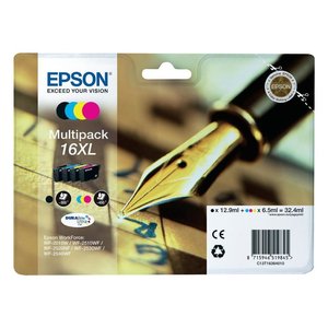 Durabrite Multipack T16 XL C13T16364020 Série pour ensemble de cartouches d'encre pour imprimantes à jet d'encre et à stylo - Product Image 1