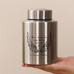 Stainless Steel Medium Urns <b>for</b> Human <b>Ashes</b> Medium Sized Urns <b>for</b> <b>Ashes</b> Adult Male Female <b>Keepsake</b> Cremation Urns Custom Size - Product Image 6