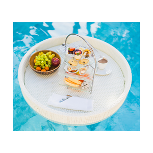 ถาดหวายสานด้วยมือรูปทรงหัวใจถาดเสิร์ฟสระว่ายน้ำปาร์ตี้ทนทานสำหรับสวน - Product Image 2