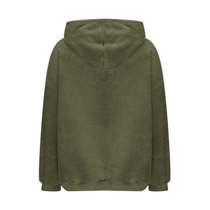 New Arrival breathable Winter Women's Sherpa Fleece Hooded Zipper <b>Hoodie</b> with <b>Fur</b> Trim Full Customization Custom Colors & Logo - Product Image 5