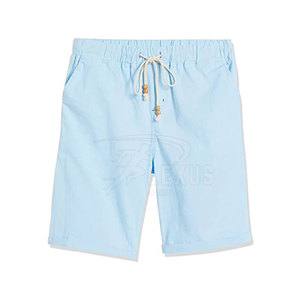 Pantalones cortos de hombre de algodón 100% al por mayor personalizados último diseño de cintura media patrón sólido ropa informal ligera - Product Image 6