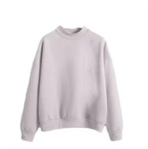 เสื้อแขนยาวโอเวอร์ไซส์สำหรับผู้หญิงผ้าคอตตอนเนื้อนุ่มใส่โลโก้ได้ตามต้องการแฟชั่นผ้าฝ้าย100% พรีเมียม - Product Image 3