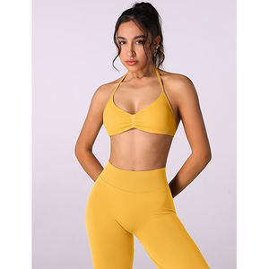 ชุดโยคะแบบกลับด้านได้ ทนทาน ระบายอากาศได้ดี ยืดได้ 4 ทิศทาง เป็นมิตรกับสิ่งแวดล้อม แห้งเร็ว น้ำหนักเบา เสื้อกีฬาและเลกกิ้ง ชุด 2 ชิ้น - Product Image 3