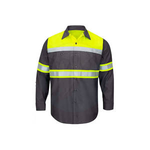 Uniforme de trabajo de poliéster de alta calidad para hombres, venta al por mayor, ropa de trabajo de seguridad, nailon reflectante, impermeable, servicio OEM, trabajadores adultos - Product Image 3