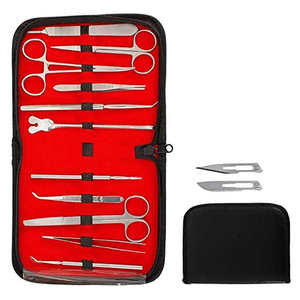 11 pièces Kit de dissection d'étudiant en anatomie ensemble de dissection de laboratoire de biologie Premium ensemble dentaire Instruments chirurgicaux - Product Image 2