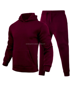Conjunto de chándal deportivo personalizado para hombres y mujeres 2024 traje de Jogger de alta calidad OEM gimnasio Fitness Wear Zip Sudadera con capucha pantalones chándal - Product Image 4