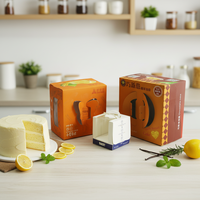 Boîte d'emballage alimentaire personnalisée en gros avec logo imprimé, en matériaux recyclés, pour sushis et gâteaux, avec fenêtre, auto-érectrice