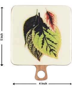 Sous-verres en bois élégants et écologiques Tampons de boisson résistants à la chaleur avec impression en émail pour les maisons, les cafés et les hôtels - Product Image 3