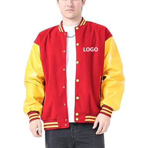 Custom Trending Logo Wool Chenille Embroidery Varsity Letterman <b>Men's</b> <b>Jackets</b> Vintage Blank Leather Sleeve Baseball <b>Jacket</b> - Product Image 1