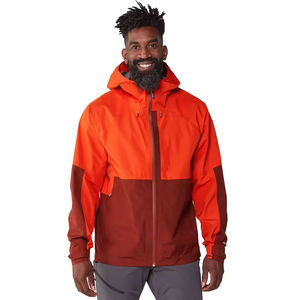 Chaqueta de lluvia impermeable de lona con capucha para hombre de invierno personalizable empacable con cremallera - Product Image 5