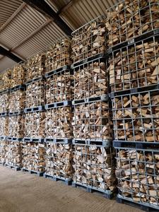 Troncos de madera dura ardiente 25 Cm Leña de haya seca 9,5-40mm 70% Leña de roble seca al horno en bolsas Madera de fuego de abedul en paletas - Product Image 4