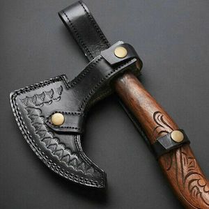 Wholesale Customized OEM ODM Cutlery Factory Damascus High Carbon Steel Multifunctional Hatchet <b>Axe</b> Camping <b>Survival</b> <b>Axe</b> Outdoor - Product Image 3