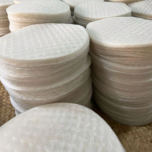 Papier de riz de vente au détail, importé du Vietnam, peau de rouleau de printemps, crêpe transparente, 22 cm - Product Image 4