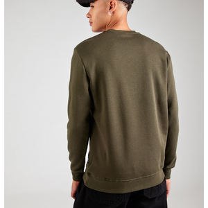 Men's Casual <b>Sweatshirts</b> Unisex Heavyweight Cotton Fleece Custom Print Oversize <b>Black</b> Design Solid Knitted - Product Image 5